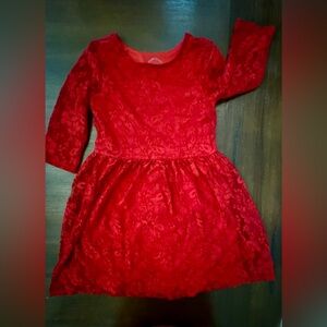 Beautiful girls lace red dress. Perfect for any special occasion!